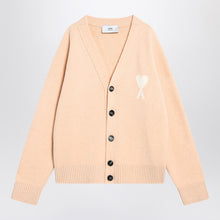  Ami Paris Light beige wool cardigan Ami De Coeur