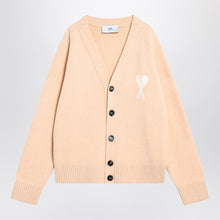  Ami Paris Light beige wool cardigan Ami De Coeur