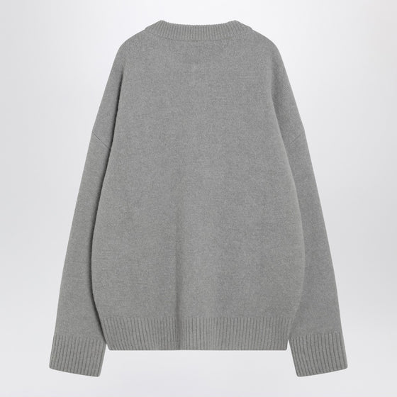 Ami Paris Grey wool cardigan Ami De Coeur