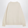 Ami Paris Ami De Coeur white wool cardigan