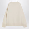 Ami Paris Ami De Coeur white wool cardigan