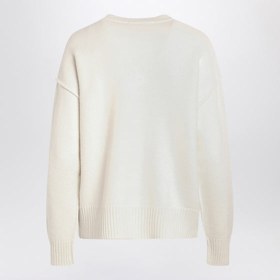 Ami Paris White wool cardigan Ami De Coeur