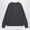 Ami Paris Grey Ami De Coeur cardigan