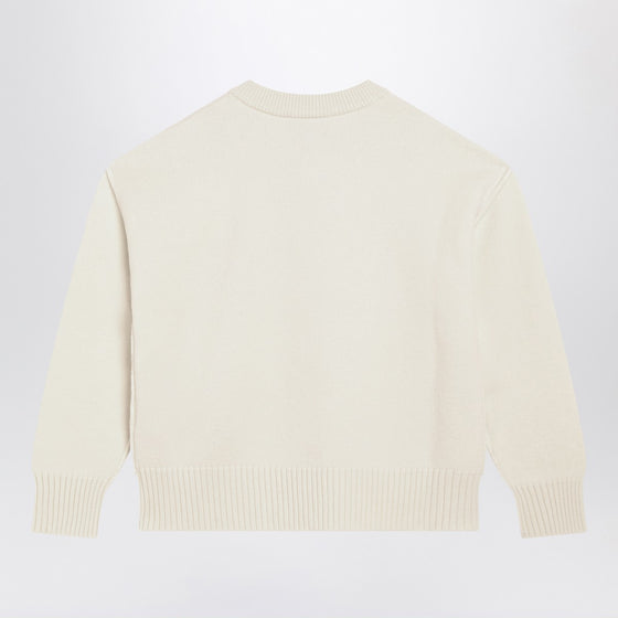 Ami Paris White Ami De Coeur cardigan