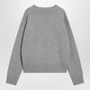 Ami Paris Grey Ami de Coeur sweater in wool and cashmere