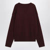 Ami Paris Cherry-coloured wool and cashmere sweater Ami De Coeur