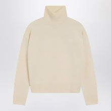  Ami Paris Ivory Ami De Coeur turtleneck sweater