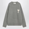 Ami Paris Grey wool blend sweater Ami De Coeur