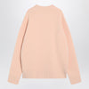 Ami Paris Powder pink wool blend sweater Ami De Coeur