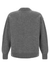 Ami Paris Grey Ami De Coeur Sweater