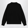 Ami Paris Black Ami de Coeur virgin wool sweater