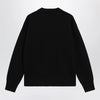 Ami Paris Black Ami de Coeur virgin wool sweater