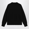 Ami Paris Black Ami de Coeur virgin wool sweater