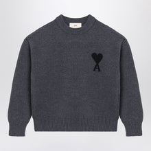  Ami Paris Dark grey Ami De Coeur sweater