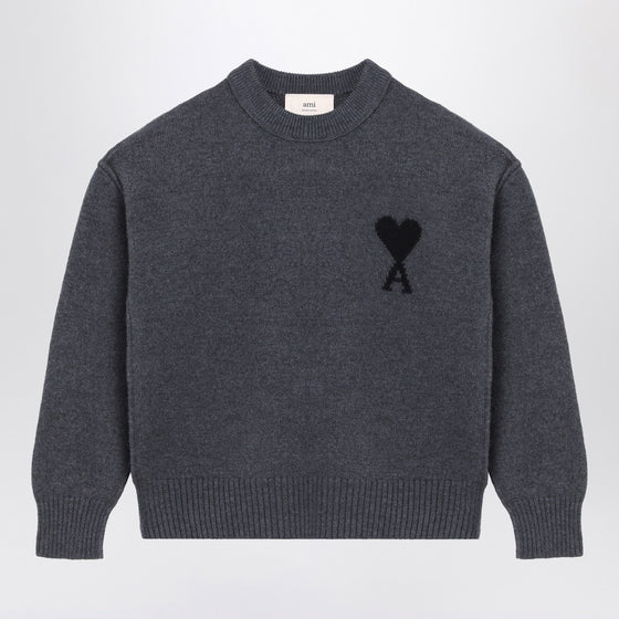 Ami Paris Dark grey Ami De Coeur sweater