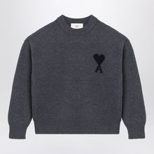  Ami Paris Dark grey Ami De Coeur sweater