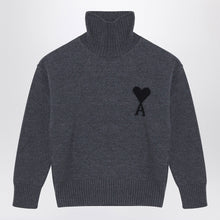  Ami Paris Turtleneck sweater Ami De Coeur grey