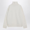 Ami Paris White Ami De Coeur turtleneck sweater