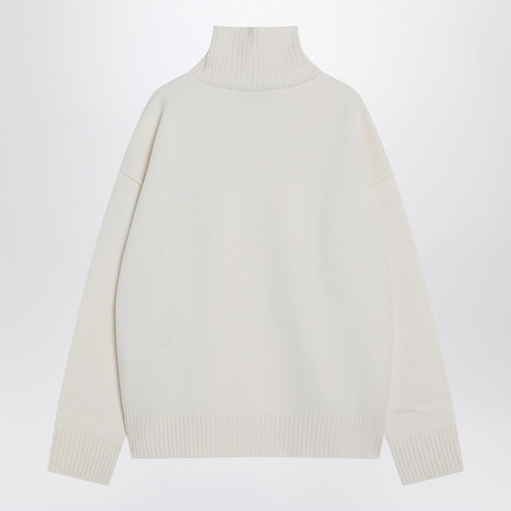 Ami Paris White Ami De Coeur turtleneck sweater