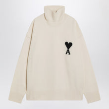  Ami Paris Turtleneck sweater Ami De Coeur white