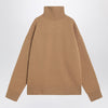 Ami Paris Camel Ami De Coeur turtleneck sweater