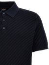 Brioni Woven Knit Polo Shirt