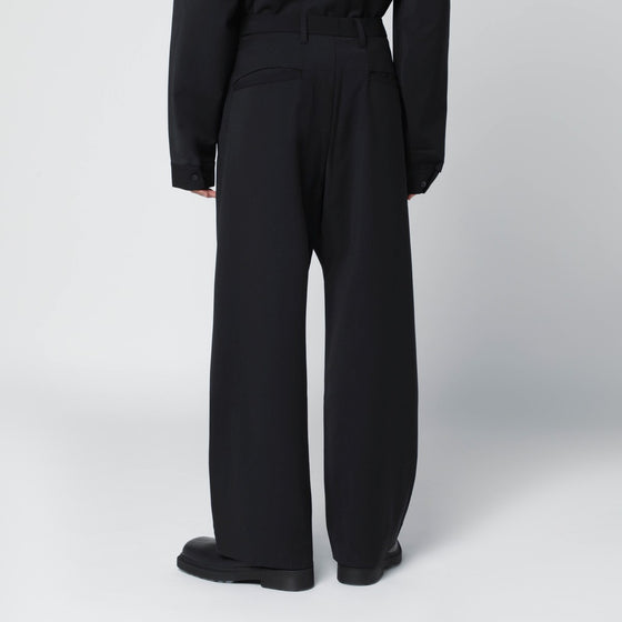 Entire Studios Black wool-blend trousers