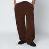 Entire Studios Dark brown cotton joggers