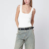 Entire Studios White viscose-blend top