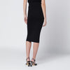Entire Studios Black viscose-blend midi skirt