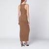 Entire Studios Sand-colored sleeveless cotton-blend dress