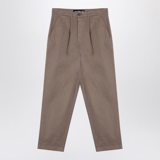 DEPARTMENT 5 Dove-coloured cotton trousers