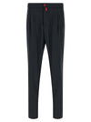 Kiton Red Button Pants