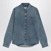 Ami Paris Ami De Coeur shirt in denim