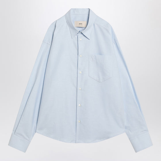 Ami Paris Ami De Coeur light blue shirt