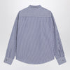 Ami Paris Ami De Coeur striped shirt in white and blue
