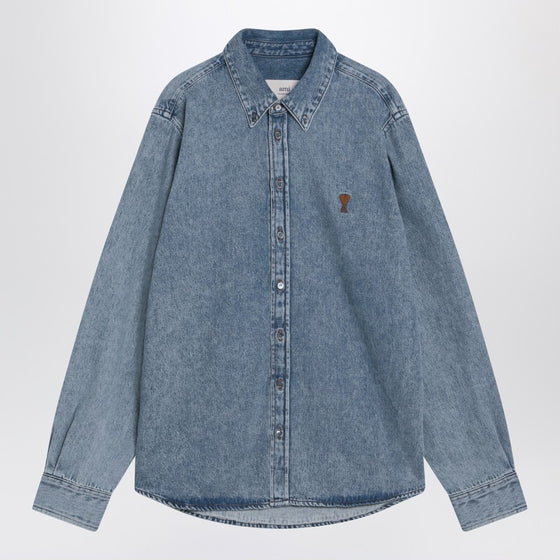 Ami Paris Denim Ami De Coeur shirt