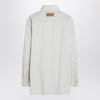 Ami Paris Ivory corduroy shirt