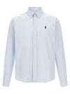 Ami Paris Ami De Coeur Blue Stripes Shirt