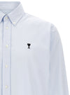 Ami Paris Ami De Coeur Blue Stripes Shirt