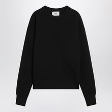  Ami Paris Black Ami De Coeur crewneck sweatshirt
