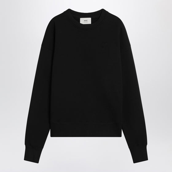 Ami Paris Black Ami De Coeur crewneck sweatshirt