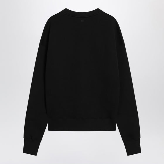 Ami Paris Black Ami De Coeur crewneck sweatshirt