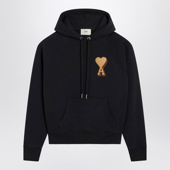 Ami Paris Black Ami De Coeur hoodie