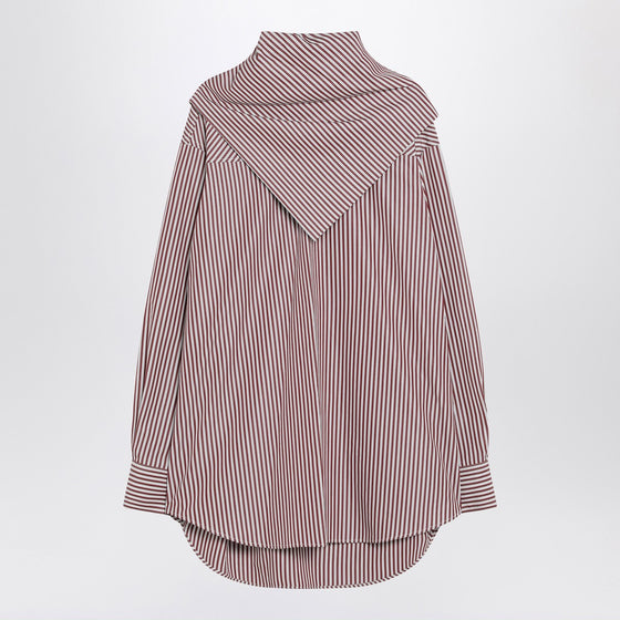 Ami Paris Cherry-coloured striped bandana shirt