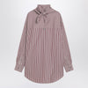 Ami Paris Cherry-coloured striped bandana shirt