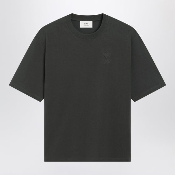 Ami Paris Anthracite grey Ami De Coeur T-shirt
