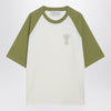 Ami Paris White/matcha Ami De Coeur T-shirt