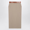 Moschino Jupe with beige wool skirt