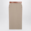 Moschino Jupe with beige wool skirt